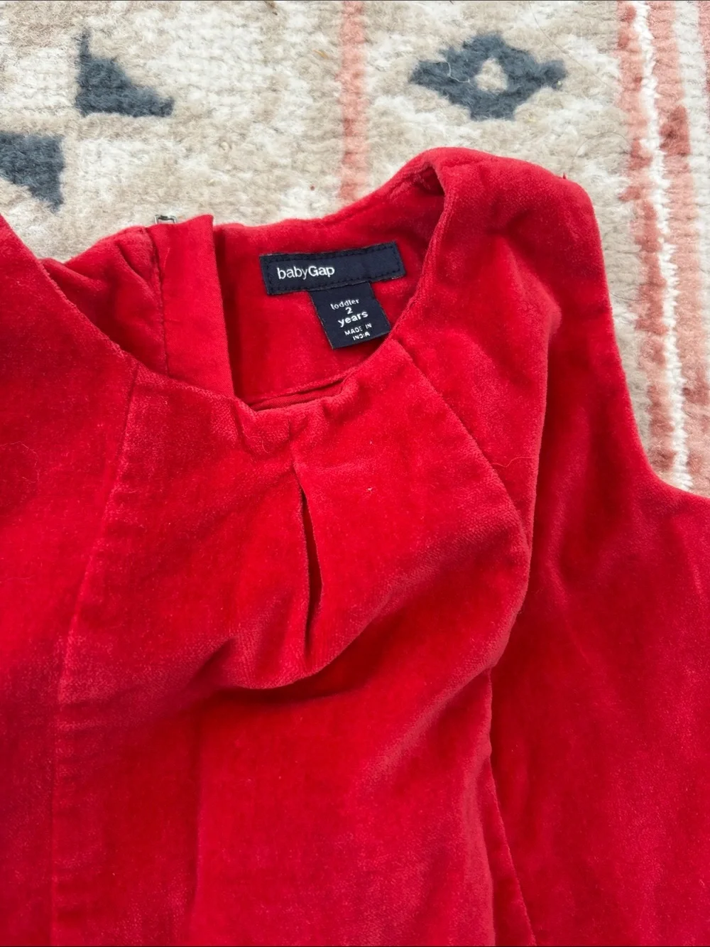 GAP Red Velvet Sleeveless Girls' Dress